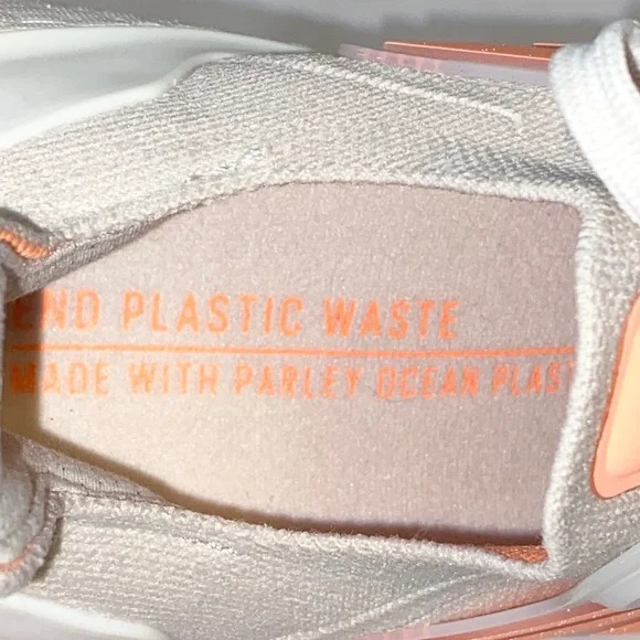 adidas Women's Athletic Shoes Beige with Peach Accents - Picture 4 of 16